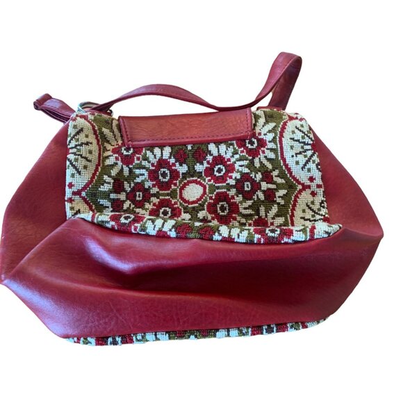 Vintage Floral Needlepoint Grannycore Purse - Picture 4 of 8